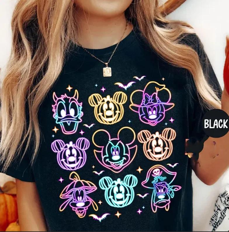 Cute Funny Mickey Friends Ghost Halloween TShirt Unisex S