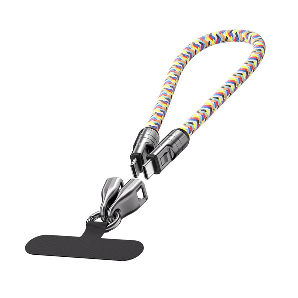 Phone Lanyard Charging Cable Type C to Type C 240W Smart Chip PD Charging Data Sync