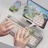 EWEADN V98 Wireless Bluetooth Dual-Mode Membrane Keyboard