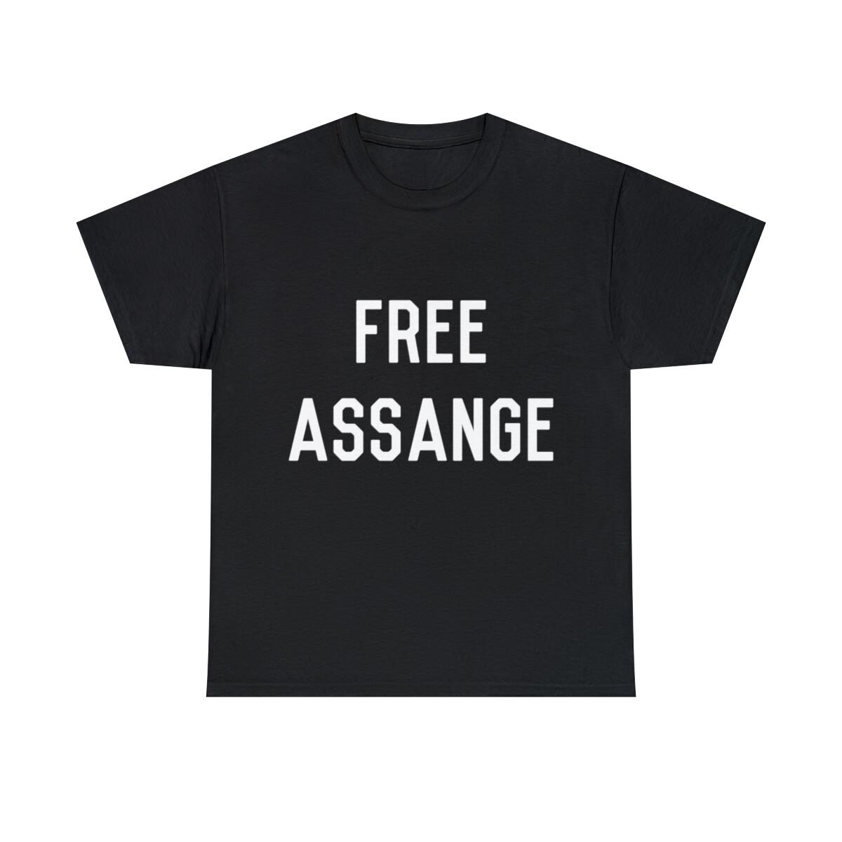 Free Assange Graphic Tee Shirt, S-5XL XL