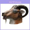 Funny Head Goat Latex Mask Animal Headgear For Halloween Costumes Parties And