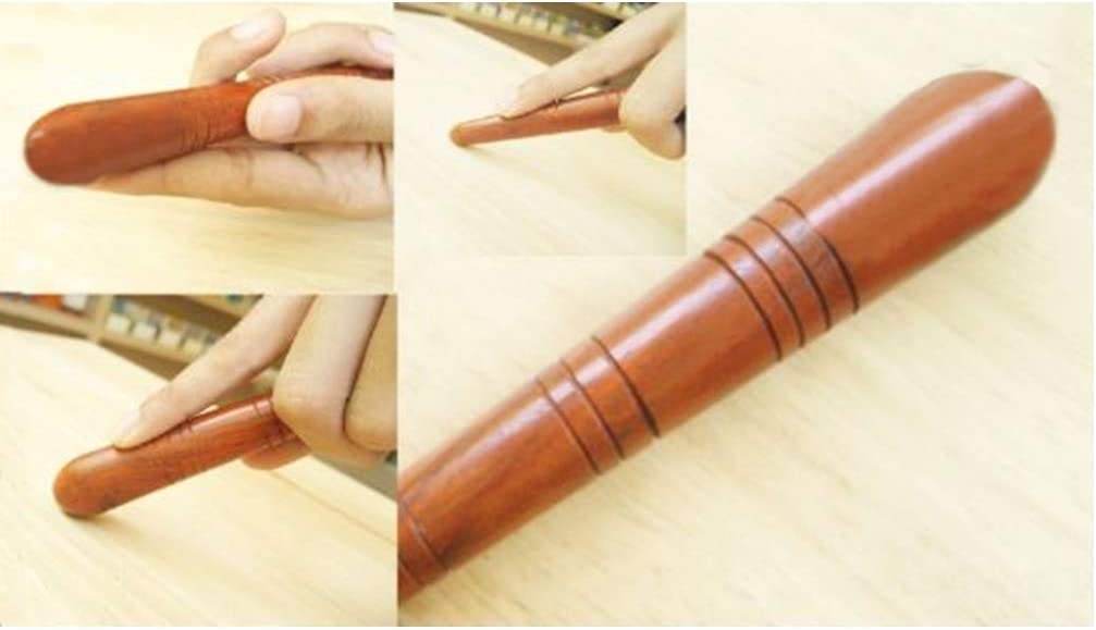 AHCS Acupressure Foot Wooden Stick Massage Reflexology Health Tool Small Wooden Stick Therapy Reflexology Traditional Tool Hand Face Head Body Fo