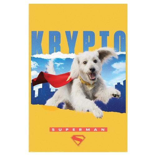 Superman Krypto Paper Poster