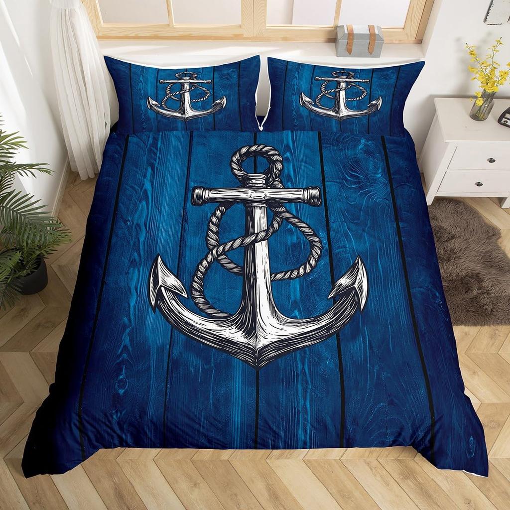 Wooden Board Duvet Cover Sets For Teens Adults Lightweight Quilt Cover With 2 Pillowcases Farmhouse Style Bedding Sets No Quilt