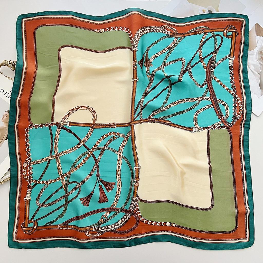 Spring and Summer Graffiti Flowers 71 * 71 Square Scarf Travel Sunscreen Headscarf Practical High-end Scarf for Mother