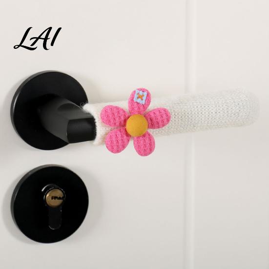 Decorative Furniture Sleeves Knitted Doorknob Covers Thick Anti‑Slip Feet Protector Sleeves Door Handle Soft Acrylic Wraps Cushion Pads,