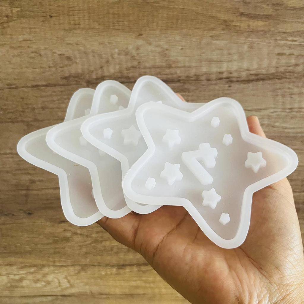 Sternförmige Aufbewahrungsbehälterform Hitzebeständige Silikonform für Schmuckkästchen Dekorative Lampenform