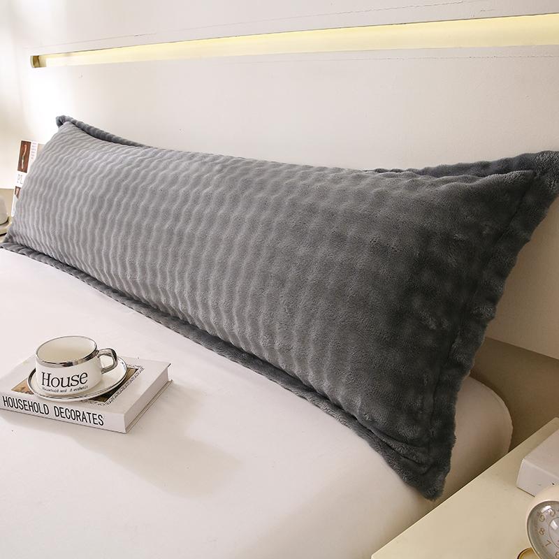 Pluche Lange Kussensloop Voor Koppels 1,2m 1,5m 1,8m Zachte Dubbele Bed Kussensloop Zonder Vulling 48x180cm