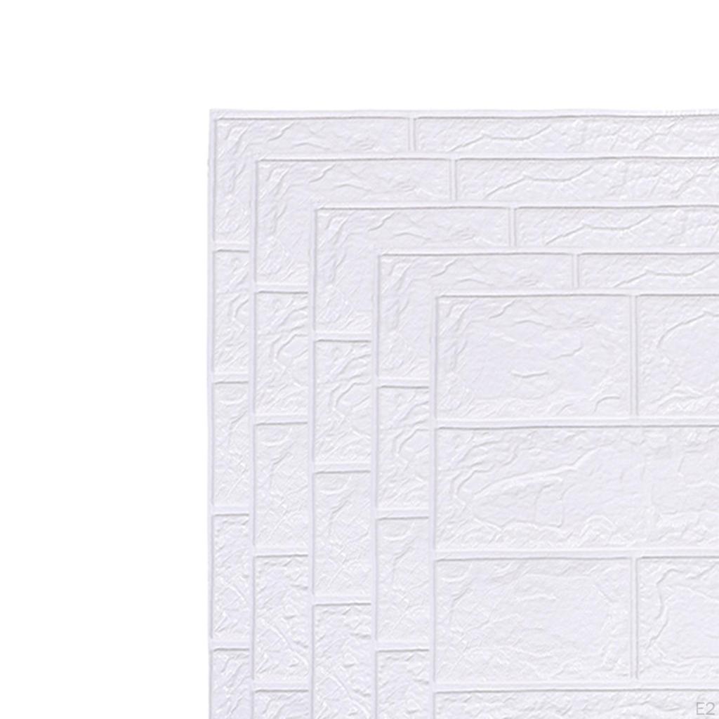 10PCS 3D Stickers, Self-Adhesive Removable and Waterproof Tiles for Bedroom Living Room Background