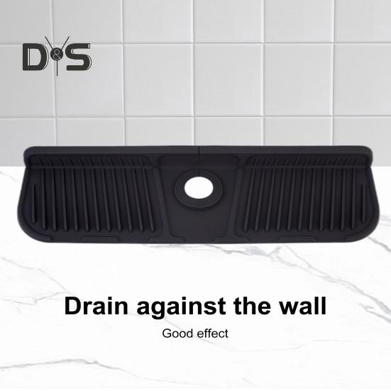 Silikonová podložka na vodovodní baterii Omotávka Design Baterie Dřez Zábrana proti stříkající vodě Suchá sušicí podložka do kuchyně Koupelna Skládací odkapávací tác Víceúčelový dřez