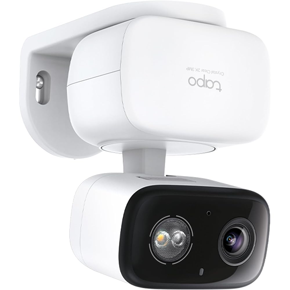 TP-Link Tapo Security Camera, Indoor/Outdoor, iPhone/Smartphone Compatible, 2K 3MP, IP65 Waterproof/Dustproof, Full Color Night Vision, Voice Call, AI