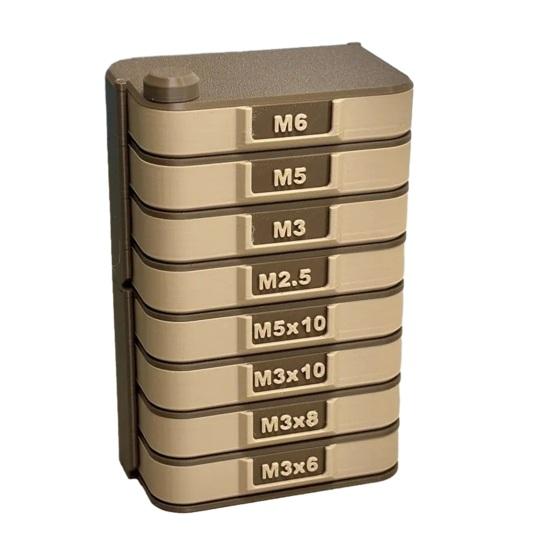 

Обертовий модульний органайзер-вежа для зберігання 3D-органайзер для деталей для 3D-друкарської майстерні Вертикальний для кріплення Гайки Болти Гвинти Шайби C