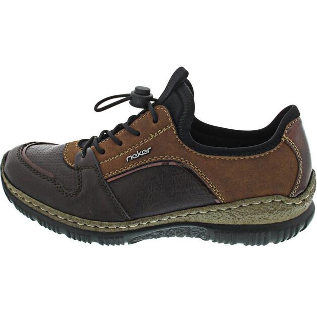 

Женские слипоны Rieker Havanna antik brandy чёрные