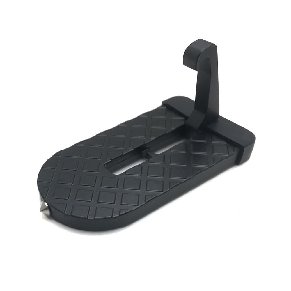 Car Door Step with Hook,  Foldable Metal Automotive Anti-Skid Pedal, Universal Thickened Vehicle Roof Rack Assistance Step