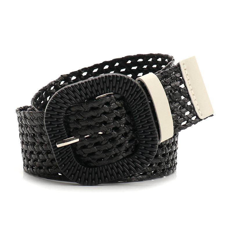 Woven Womens Belt With Plastic Buckle For Summer Casuals Elegant Fashionable Accessory For Dresses