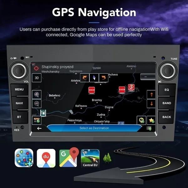 2 Din Android 8.1 Πλοήγηση GPS Ραδιόφωνο αυτοκινήτου Συσκευή αναπαραγωγής πολυμέσων GPS+WIFI+DAB+OBD2 Autoradio για Opel
