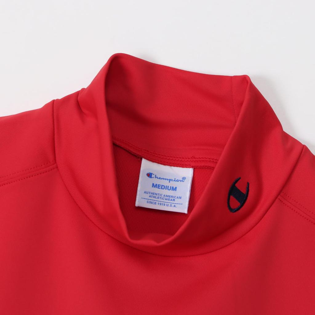 Koszulka z długim rękawem, antybakteryjna i szybkoschnąca, z nadrukiem UV, z długim rękawem, z nadrukiem logo, czerwona [Champion], z rękawem, odporna, do suszenia, elastyczna,