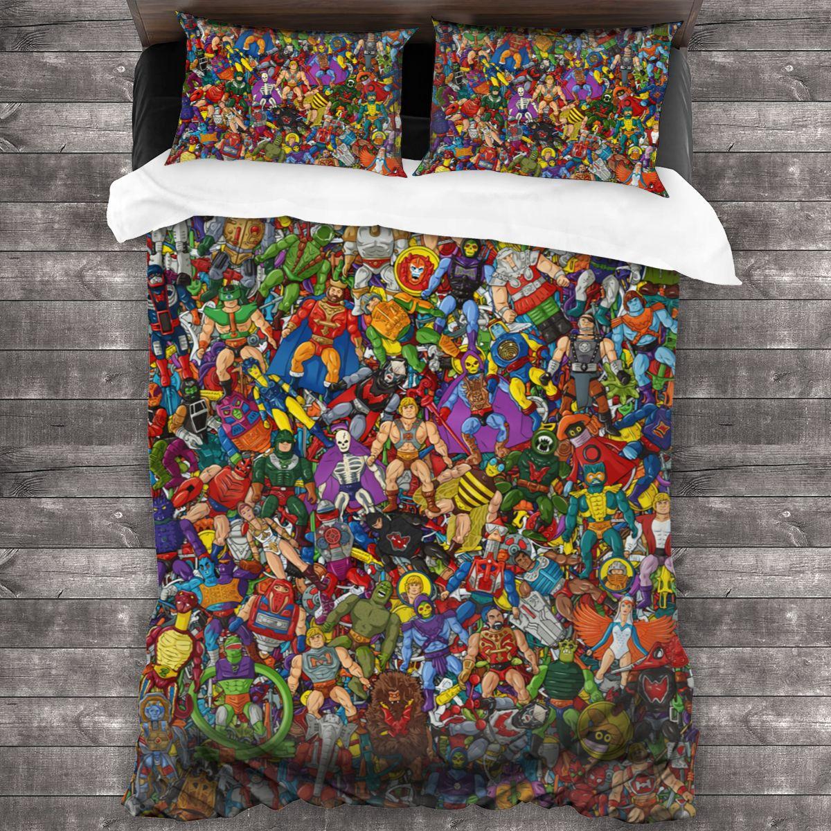 

He Man And The Masters Of The Universe All Season Twin Bedding Set 3 Piece Comforter Set Bed Colcha Casal Bed Sheet EU single(135x200cm)