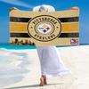 Pittsburgh Steelers Print Beach Towel, Large Soft Quick Dry Towel for Beach Camping Swimming