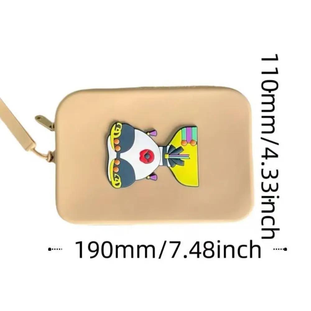 

Fashion Waterproof Silicone Storage Bag Multi-purpose Portable Hanging Phone Bag Cartoon Cosmetic Bag жёлтый