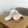Minimalist Ribbon-Shaped 3D Printed Vase Curved Creative Decor for Dried Flowers Balcony Table Ornament