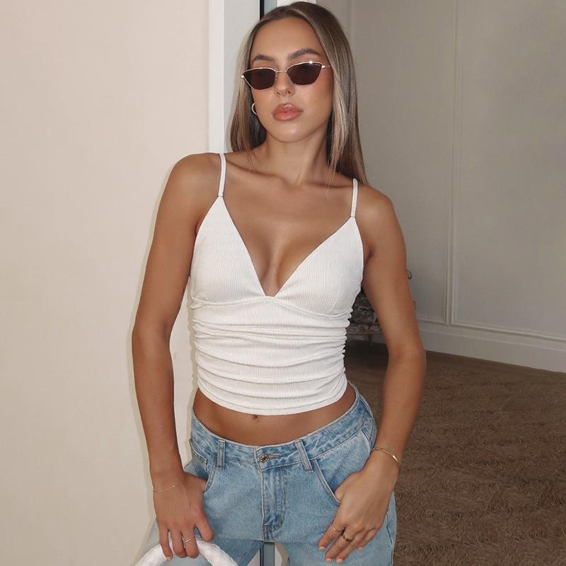 Women's Summer Spaghetti Strap Backless Tank Top: 2025 Trendy American Style