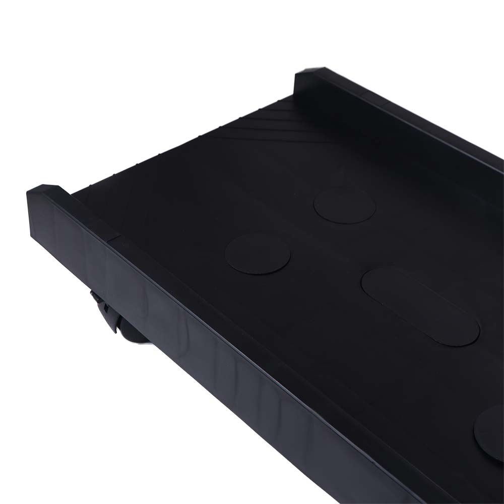 Plastic Mobile CPU Stand Black CPU Stand Universal Computer Tower Stand  Office