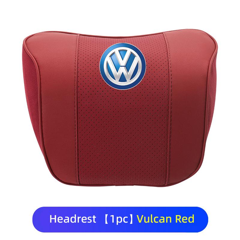 For Volkswagen VW Car Headrest Lumbar Support Cotton Neckpillow Waist Cushion Golf 4 5 6 7 Polo Jetta Sagitar Magotan Passat B5 zr7