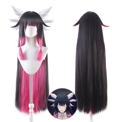 Peruci de jocuri Anime 110CM Genshin Impact Fatui Cosplay Columbina Perucă Gradient lung, rezistent la căldură, păr sintetic, Peruci de petrecere Anime