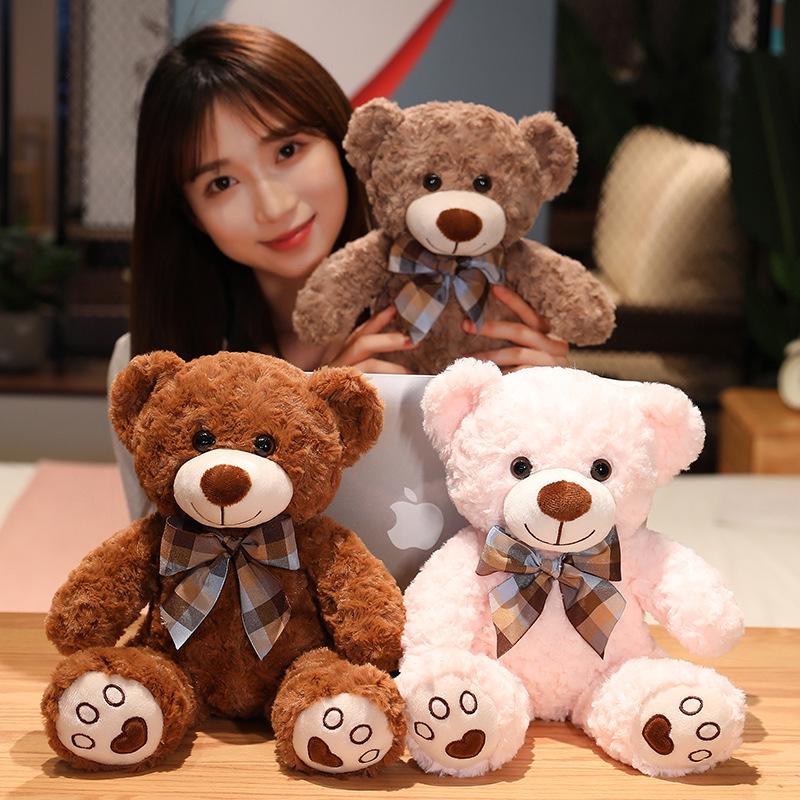 Cartoon Teddy Bear Plush Toy - Little Hugging Bear Soothing Doll - Birthday Gift for Girls