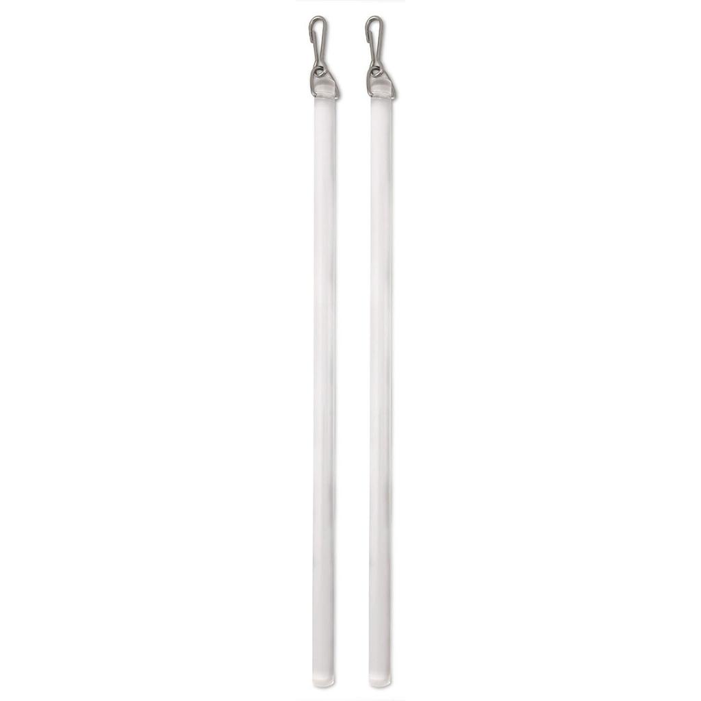 Pack of 2 Plastic 12Inch Curtain Pull Wand Drapery Control Pull Rod Stick with Hook for Opening and Closing Curtain