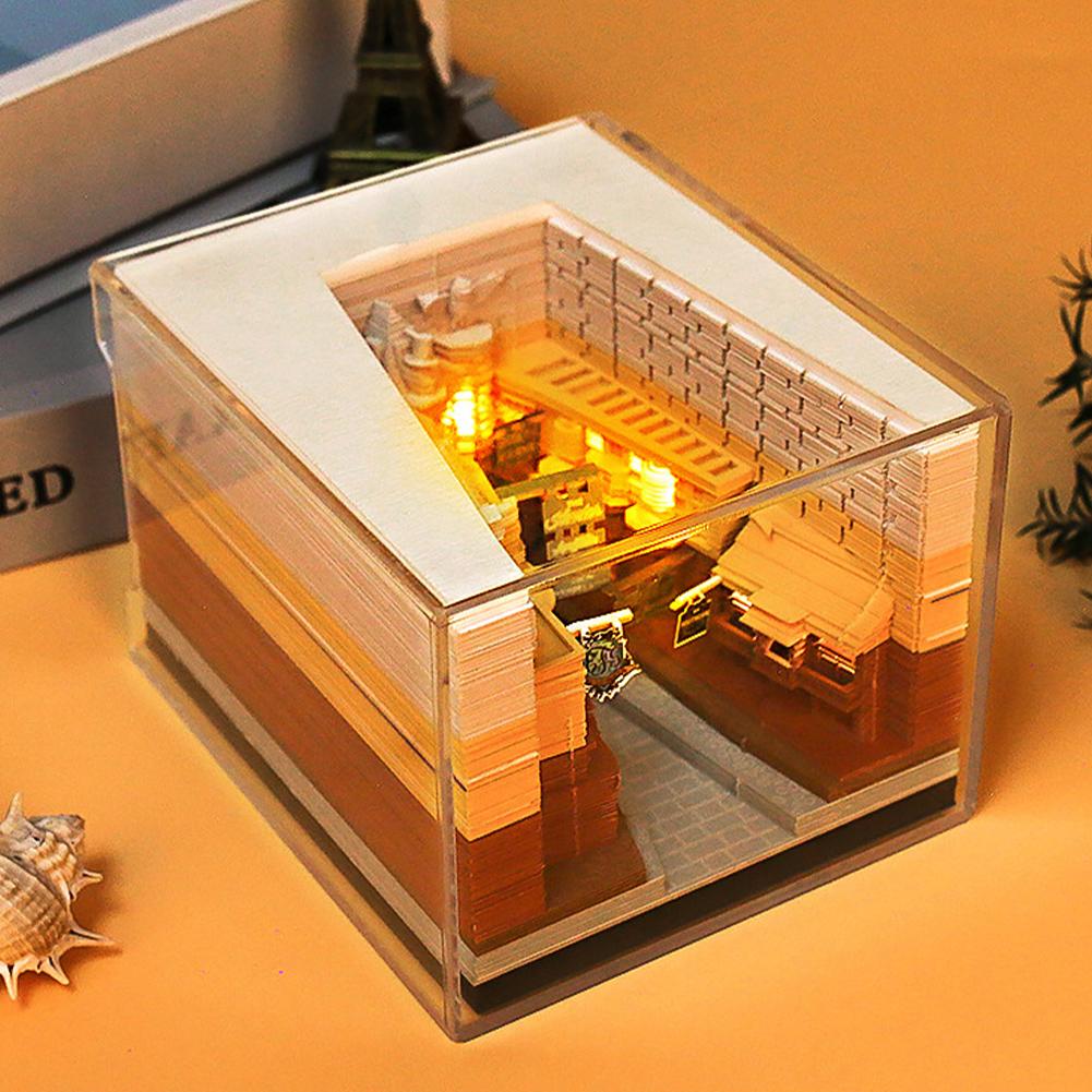 2024 Calendar Memo Pad 3D Carving Notepad Tear Off Paper Memo Pad Block Notes Creative Cherry Blossom Tree Calendar Ornaments