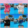 Sexy Print Long Sleeve Beach Dress Threepiece Swimsuit For Women