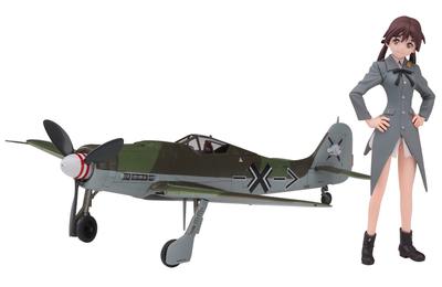 Hasegawa Strike Witches Gertrud Barkhorn Scale Resin Kit SP379 w/Focke-Wulf Fw190D-9 1/20