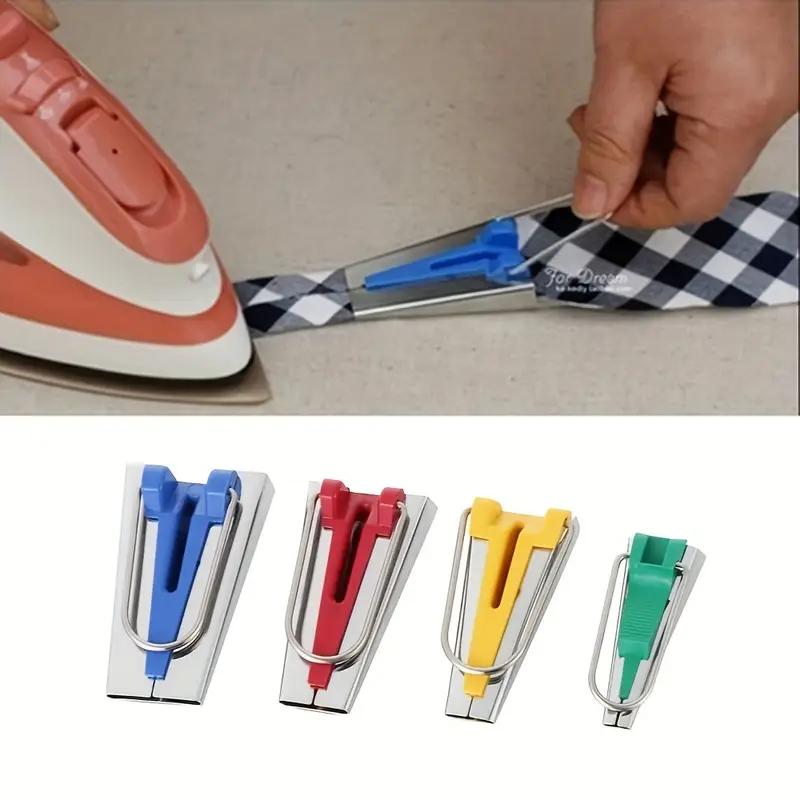 Bias Tape Making Kit Hemming Machine Tape Maker Puller Roller Hemming Machine Homemade Hemming Strip Curler DIY Patchwork