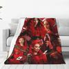 Descendentes 4 O Despertar de Red Cobertor de Acampamento Flanela Roupa de Cama Manta Para Sofá Cadeira Quente Qualidade Personalizada Colcha Presente de Aniversário
