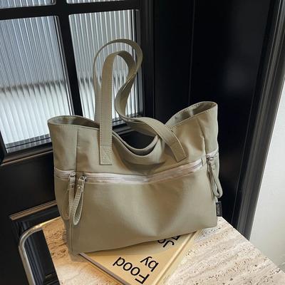 New Casual Zipper Large Capacity Basic Style Soft Nylon Shoulder Bags New Hot Sale Bags for Young Women Women's Bags