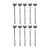 10Pcs with Pen Clip Back Scratcher Stainless Steel Itch Relief Tool Handheld Massager  Back Itching