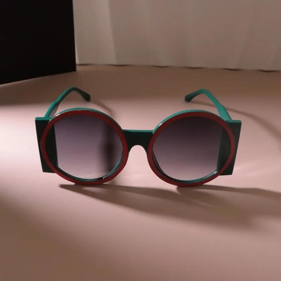 Colorful Big Frame Round Sunglasses Women Men Sun Glasses Female Mirror Colors Designer Brand Fashion Cool Eyewear