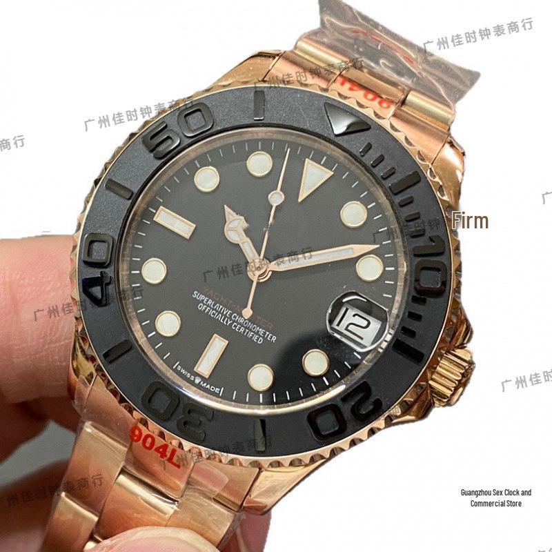 Rolex Grijs Yacht Heren Automatisch Mechanisch Horloge - Groot Wijzerplaat, Waterbestendig, Populair Model