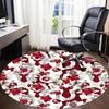 1pc Christmas Deer Decorations Chair Carpet for Office Non Slip, Lightweight, Machine Washable Rug for Office Holiday Decor