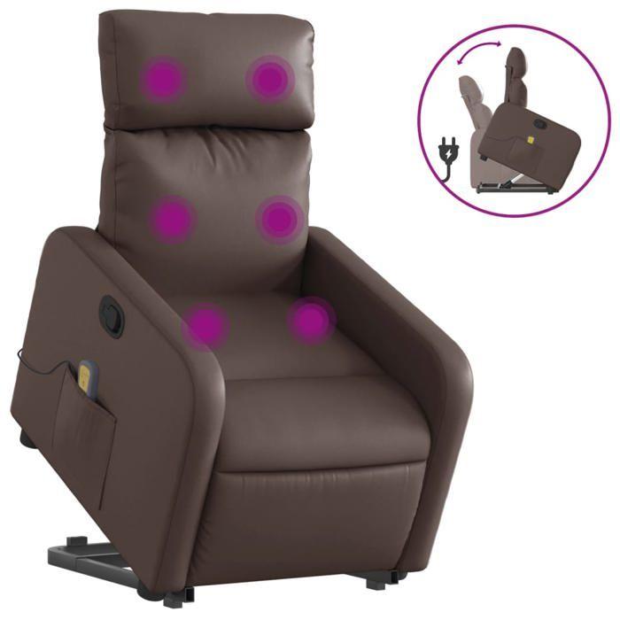 VidaXL Reclining Massage Armchair, Relaxation Chair with Adjustable Backrest and Footrest, Salon Seat Room of 3206758