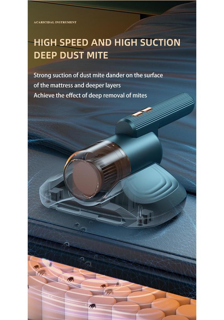 Wireless Handheld UV Mite Remover for Beds