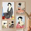 Japanische weibliche Ukiyoe Kunst Galerie Poster Kimono Frau Retro Badezimmer Leinwand Malerei Druck Sexy Geisha Zimmer Home Decor Vintage