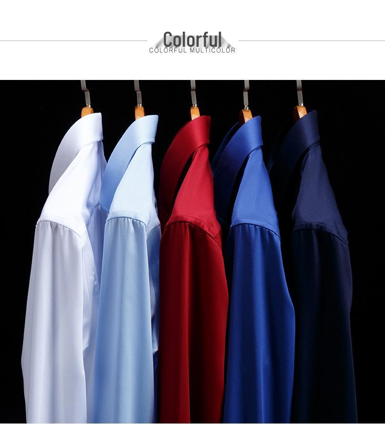 Pánská košile s dlouhým rukávem z mercerované bavlny nežehlivá - Špičkové formální business oblečení