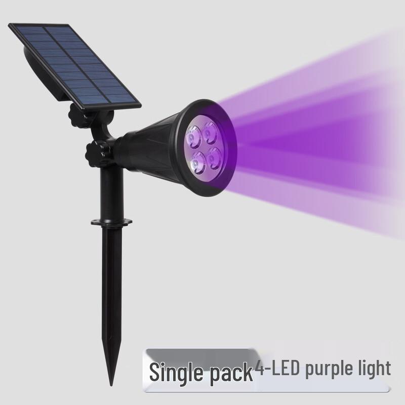 NuFeng Solar Powered 4-LED Green Garden Lawn Light