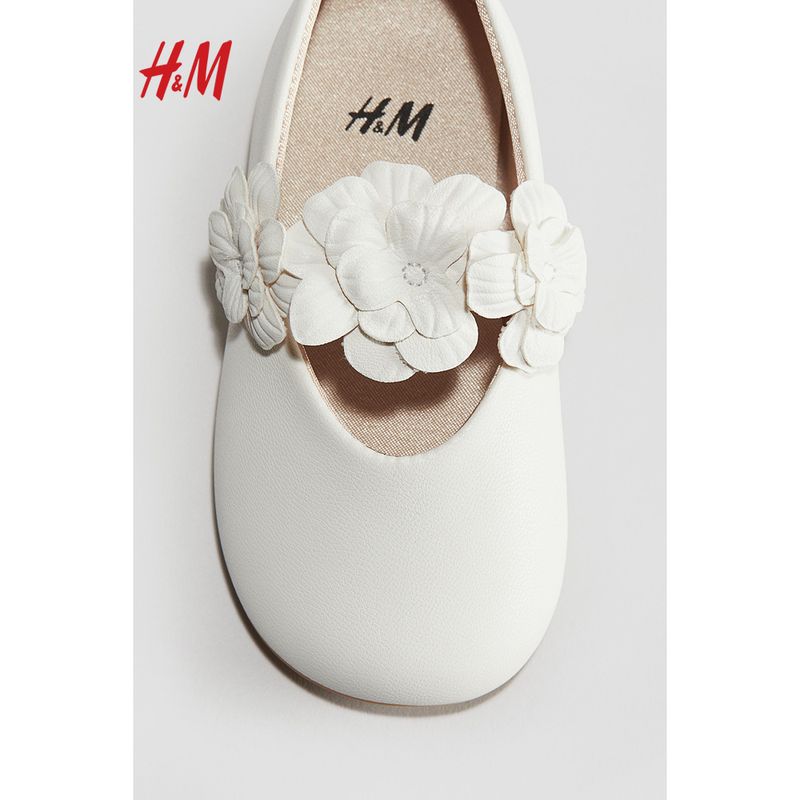 

Hm2025 Summer New Children s Clothing Baby Girl Decal Ballet Shoes 1270779 White Size 18.5(110)