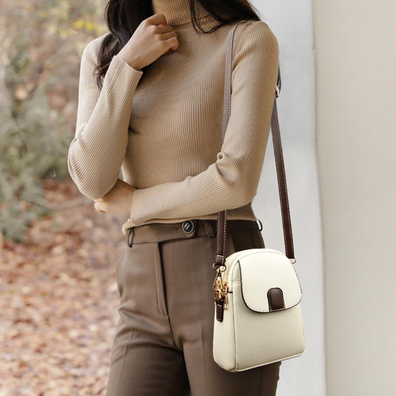 Women's Crossbody Bags PU Leather Mobile Phone Bag For Female Bag Designer Simple Fashion Messenger Bags