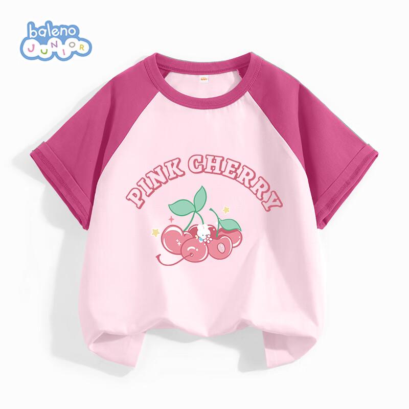 Baleno Girls Summer Color-block Raglan Sleeve T-shirt 140