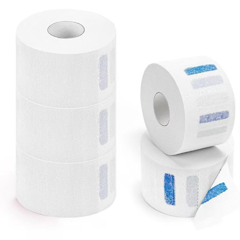 Одноразовые бумажные полоски на шею для парикмахеров, 2,6  x 14 , Профессиональная эластичная бумажная лента-защита для шеи, Парикмахерский аксессуар белый